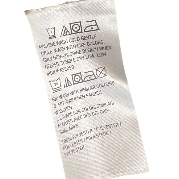 Lisa Rinna Collection QVC Womens Draped Blouse Top S Beige Polyester - Picture 5 of 5